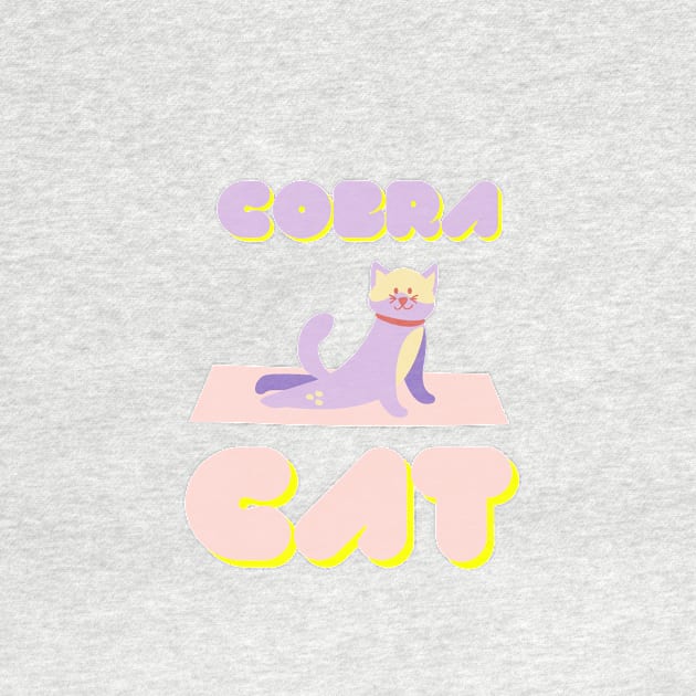 Cobra Cat Yoga Pose T-shirt by Step Into Art